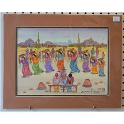 PAPAGO INDIAN PAINTING (CHIAGO)