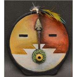 NAVAJO INDIAN POTTERY MASK ( ALVIN JOHN)