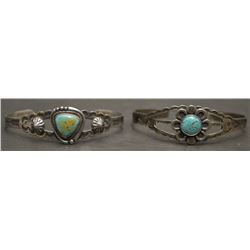 TWO NAVAJO INDIAN BRACELETS