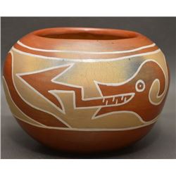 SANTA CLARA INDIAN POTTERY BOWL