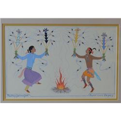 NAVAJO INDIAN PAINTING (BEGAY)