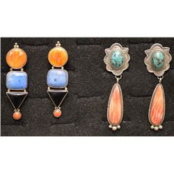 NAVAJO INDIAN AND MEXICAN EARRINGS