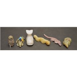 SIX PUEBLO INDIAN FETISHES