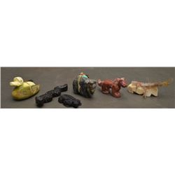 SIX PUEBLO INDIAN FETISHES