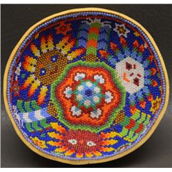 HUICHOL BEADED BOWL