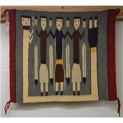 NAVAJO INDIAN TEXTILE (WHITE)