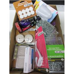 Flat full of New Assorted Hardware / chains , lock , sliders and more