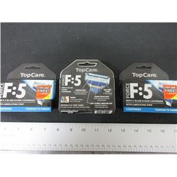 3 New packs of 4 Razor Blade Cartridges Force F:5 Compare to Fusion