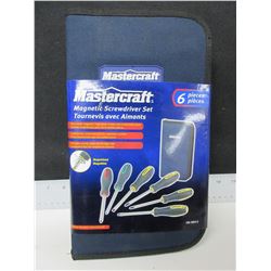 New Mastercraft Magnetic Screwdriver Kit with zippered case
