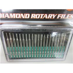 New 20 piece Diamond Rotary Files 1/8 collet / dremel