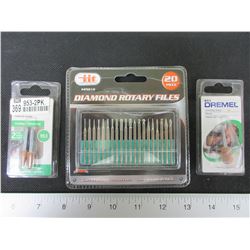 New Dremel Rotary files and Stones / 23 pieces