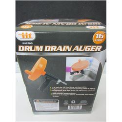 New 16 foot Drum Drain Auger / save money clean out your own drain