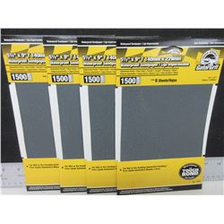 New Gator Grit Waterproof Sandpaper 1500 grit 6 sheets per pack / 4 packs