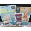 Image 3 : 8 New Packs of Metallic Transfers and Fabric Transfers / great Crafting fun