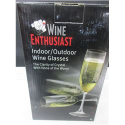 Indoor/outdoor Wine Glasses / the clarity of crystal with none of the worry
