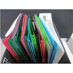 Box full of New 5 star portfolio folders 15 total