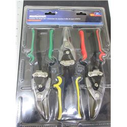 New Mastercraft 3 piece Tin Snips set