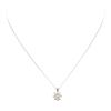 Image 1 : 0.40 ctw Diamond Pendant with Chain - 14KT White Gold