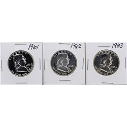 Lot of 1961-1963 Franklin Half Dollar Proof Coins