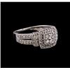 Image 1 : 0.55 ctw Diamond Ring - 10KT White Gold