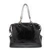 Image 5 : Celine Black Distressed Patent Leather Shoulder Handbag