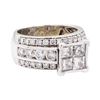 Image 1 : 2.37 ctw Diamond Ring - 14KT White Gold