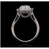 Image 3 : 18KT White Gold 3.13 ctw Diamond Ring