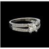 Image 1 : 0.77 ctw Diamond Ring - 14KT White Gold