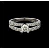 Image 2 : 0.77 ctw Diamond Ring - 14KT White Gold