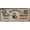 Image 1 : 1864 $50 Confederate States of America Note