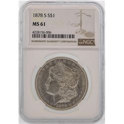 1878-S $1 Morgan Silver Dollar Coin NGC MS61