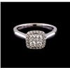 Image 2 : 0.53 ctw Diamond Ring - 14KT White Gold