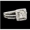 Image 1 : 1.65 ctw Diamond Ring - 18KT White Gold