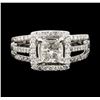 Image 2 : 1.65 ctw Diamond Ring - 18KT White Gold