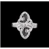 Image 2 : 0.40 ctw Diamond Ring - 18KT White Gold