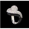 Image 4 : 14KT White Gold 1.06 ctw Diamond Ring