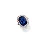 Image 1 : AN IMPORTANT BURMESE SAPPHIRE AND DIAMOND RING
