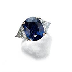 AN IMPORTANT BURMESE SAPPHIRE AND DIAMOND RING