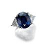 Image 1 : AN IMPORTANT BURMESE SAPPHIRE AND DIAMOND RING