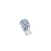 Image 1 : A MAGNIFICENT CUSHION-SHAPED FANCY BLUE-GRAY DIAMOND RING
