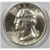 Image 2 : 1942-S  WASHINGTON QUARTER PCGS MS 65