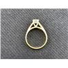 Image 2 : 18K YELLOW GOLD & PLATINUM LADIES ENGAGEMENT RING -  RP $3,600.00