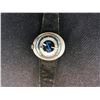 Image 2 : OMEGA LADIES AUTO DYNAMIC WATCH WITH BLACK LEATHER STRAP