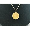 Image 2 : 10K YELLOW GOLD CHAIN 18" WITH GOLD COIN PENDANT - RP $350.00
