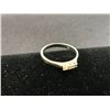 Image 3 : 14K YELLOW & WHITE GOLD LADIES WEDDING RING 3 BRILLIANT DIAMONDS - RP $650.00