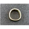 Image 2 : 14K YELLOW GOLD MENS RING WITH 2 BRILLIANT CUT DIAMONDS, BLUE SAPPHIRES, RUBIES - RP $795.00