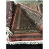 Image 2 : BOKHARA WOOL 8'9" X 9' PINK, WHITE, BLACK HAND WOVEN PERSIAN AREA RUG