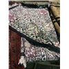 Image 2 : KASHMIR SILK 9'2" X 6' BLACK, BURGUNDY, GREEN HAND WOVEN PERSIAN AREA RUG