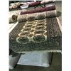 Image 2 : BOKHARA WOOL 9'3" X 2'7" CREAM, BLACK, GOLD HAND WOVEN PERSIAN AREA RUG