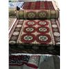 Image 2 : BOKHARA WOOL 10'2" X 2'7" BURGUNDY, BEIGE, BLACK HAND WOVEN PERSIAN AREA RUG